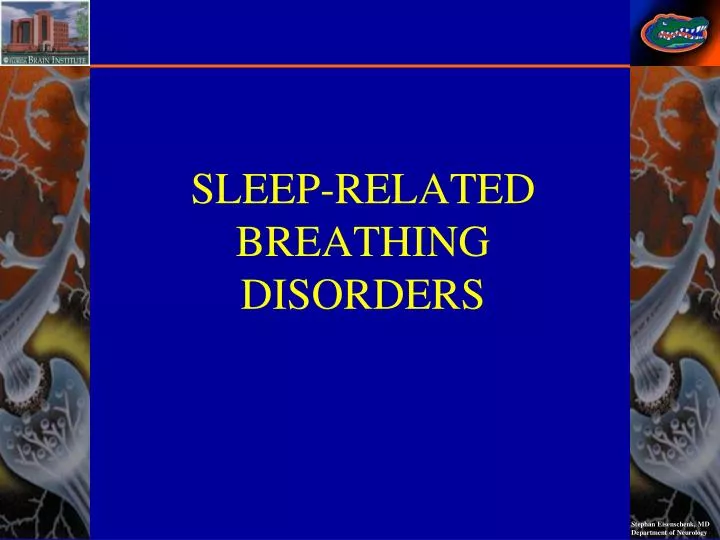 sleep related breathing diso r ders
