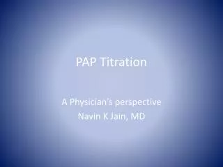 PAP Titration