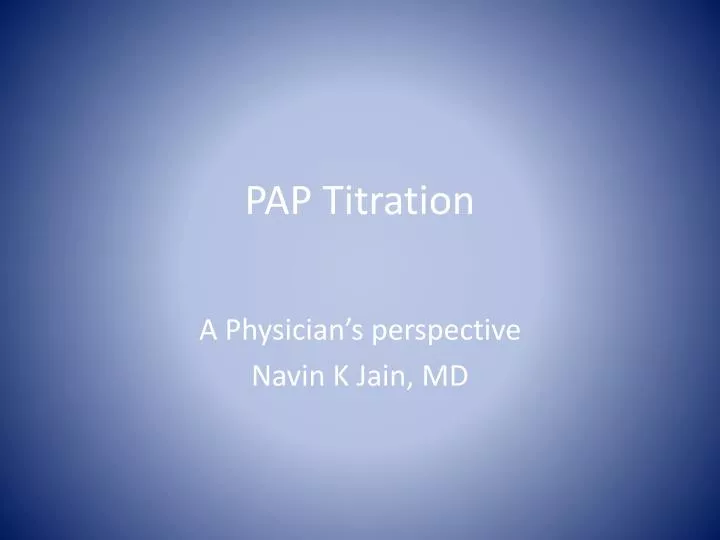 pap titration