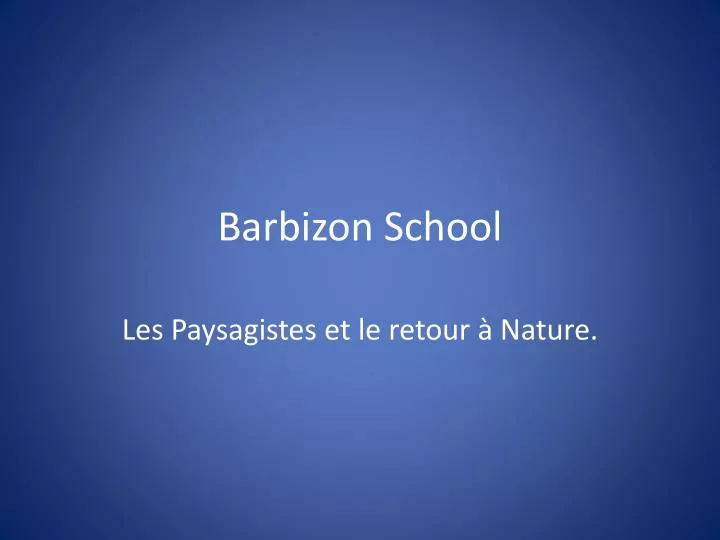 barbizon school