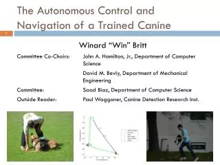 The Autonomous Control and Navigation of a Trained Canine