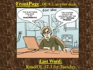 FrontPage : OL 8.2 on your desk.