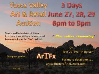 Yucca Valley Art &amp; Retail Auction