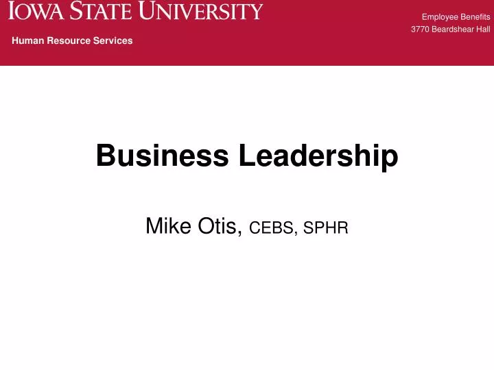 business leadership