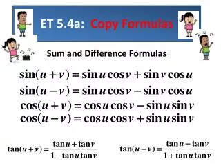 ET 5.4a: Copy Formulas