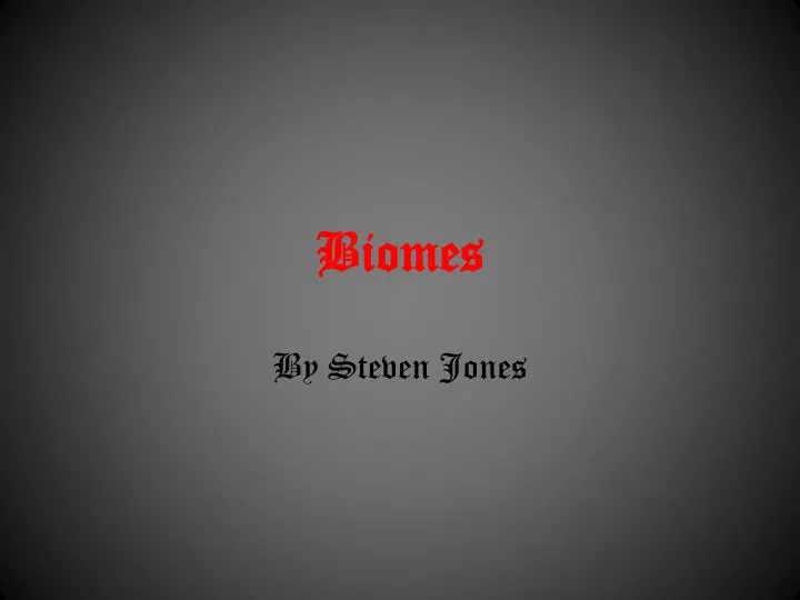 biomes