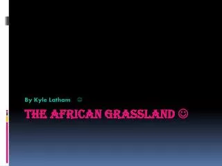 The African Grassland ?