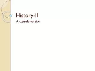History-II