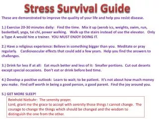 Stress Survival Guide