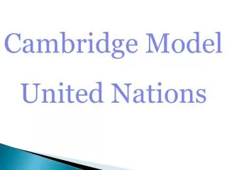 Cambridge Model United Nations