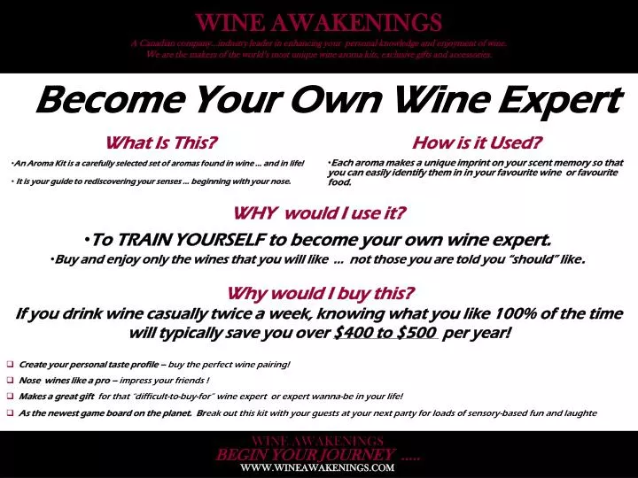 become your own wine expert