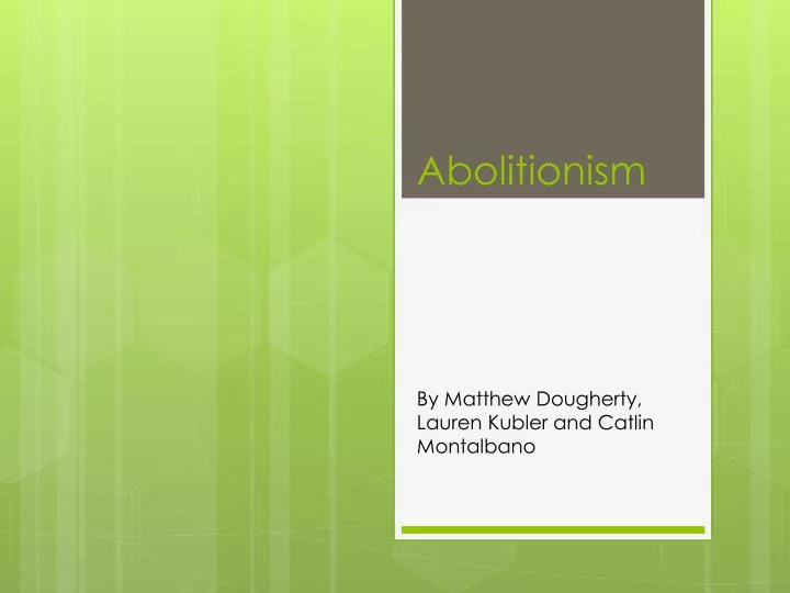 abolitionism