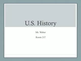 U.S. History