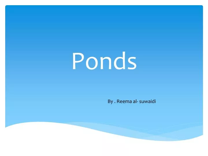 ponds