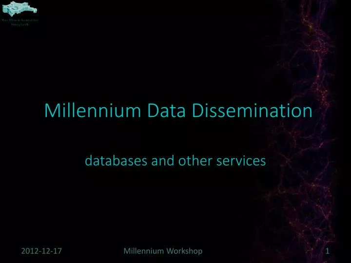 millennium data dissemination