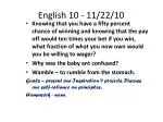 English 10 - 11/22/10