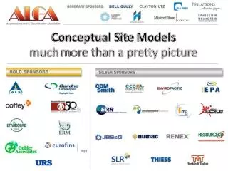 Conceptual Site Models much more than a pretty picture