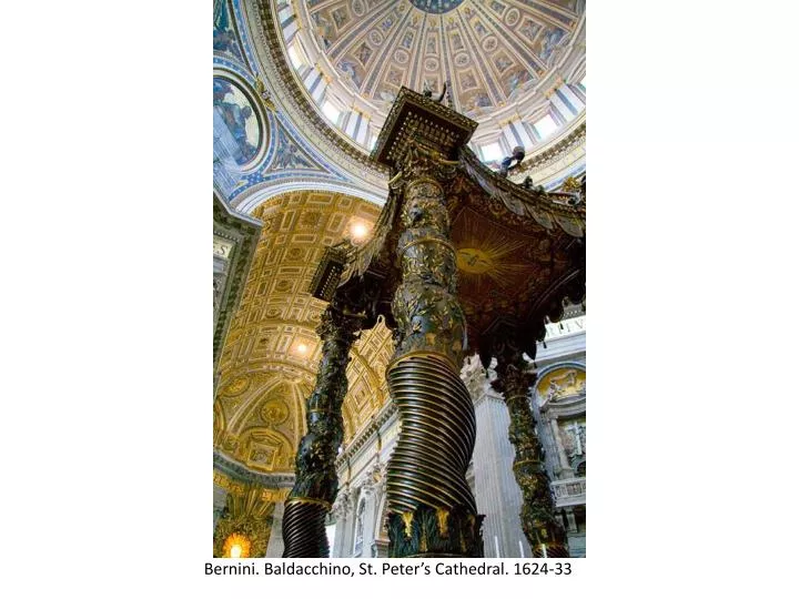 bernini baldacchino st peter s cathedral 1624 33