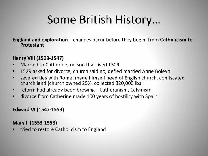 some british history