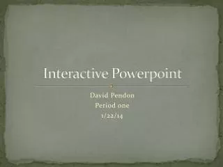 Interactive Powerpoint