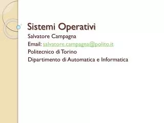 sistemi operativi