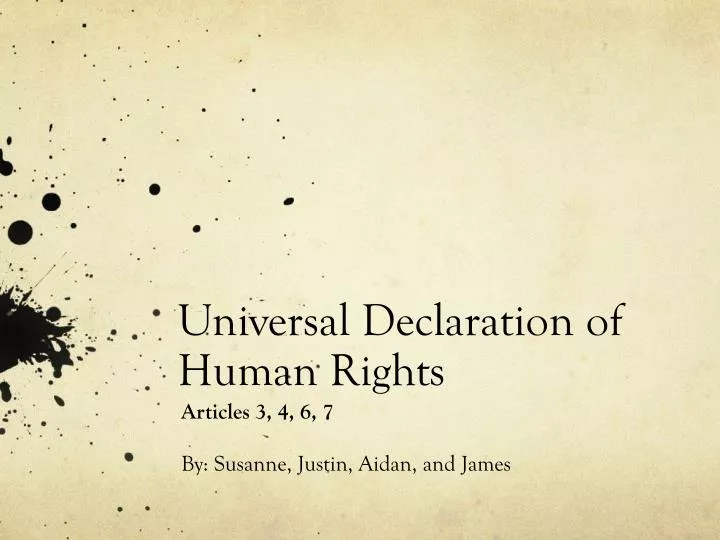 universal declaration of human rights