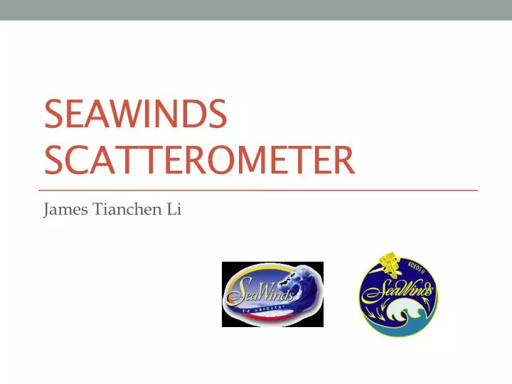 seawinds scatterometer