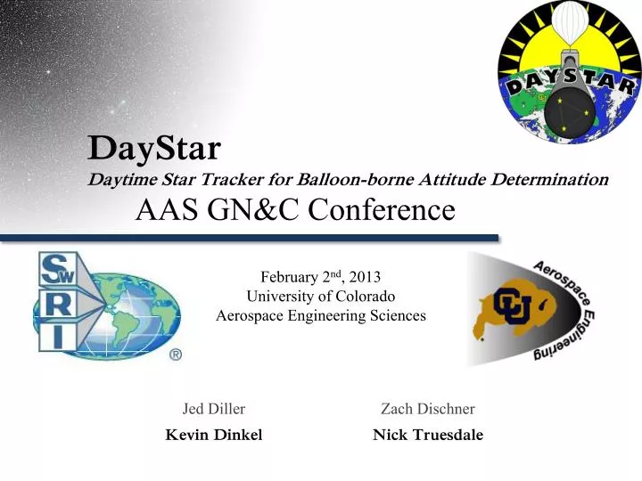 daystar daytime star tracker for balloon borne attitude determination aas gn c conference