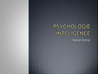 psychologie inteligence