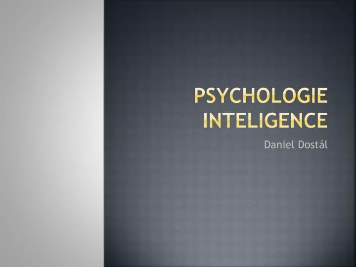psychologie inteligence