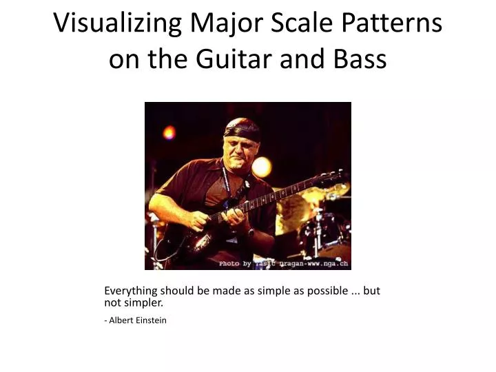 visualizing major scale patterns on the guitar and bass