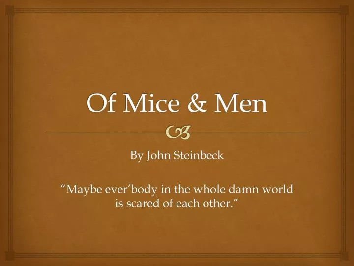 of mice men