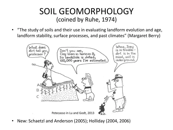 soil geomorphology coined by ruhe 1974