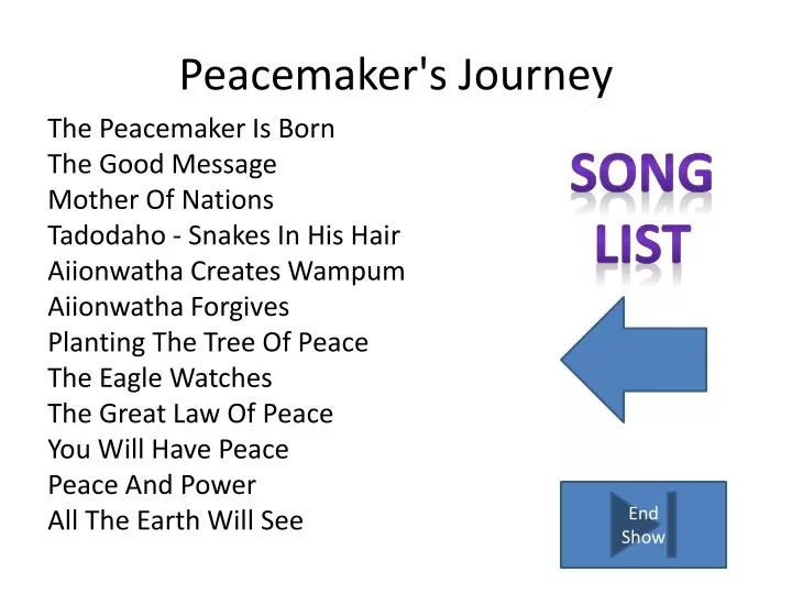 peacemaker s journey