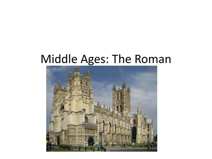 middle ages the roman catholic church