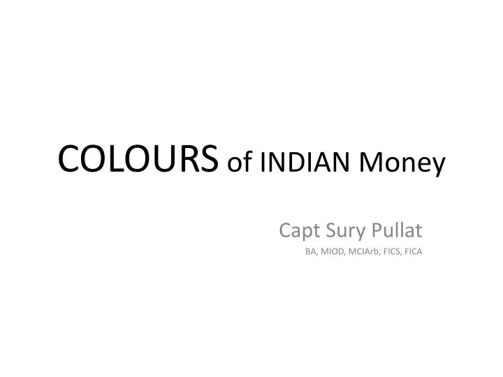 colours of indian money