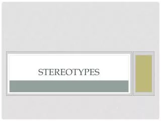 Stereotypes