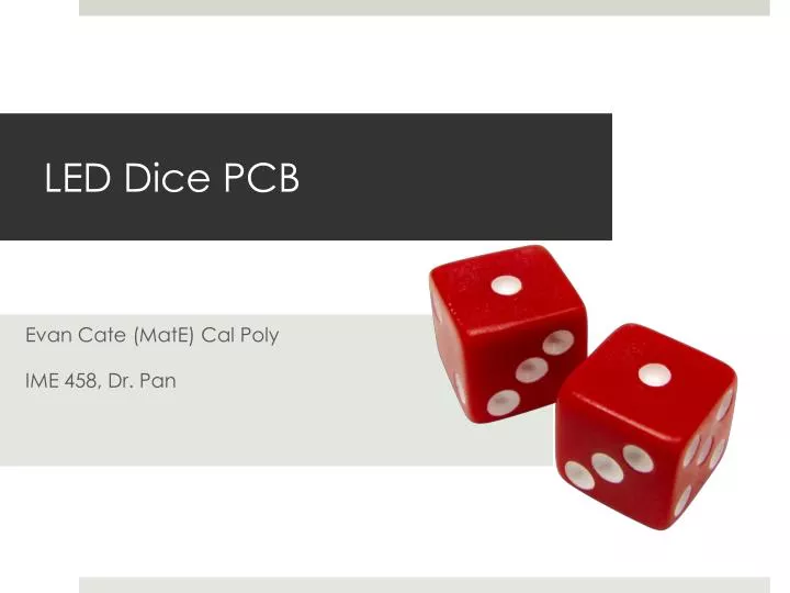 led dice pcb
