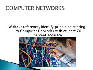 COMPUTER NETWORKS