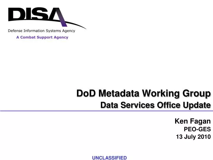 dod metadata working group data services office update