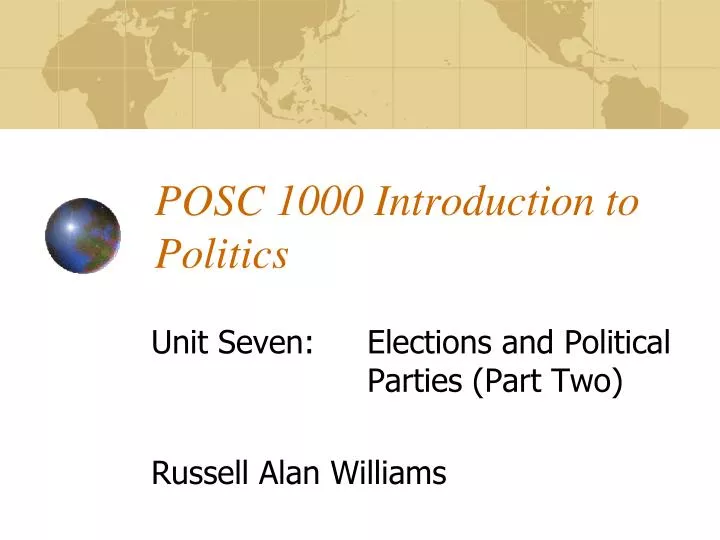 posc 1000 introduction to politics