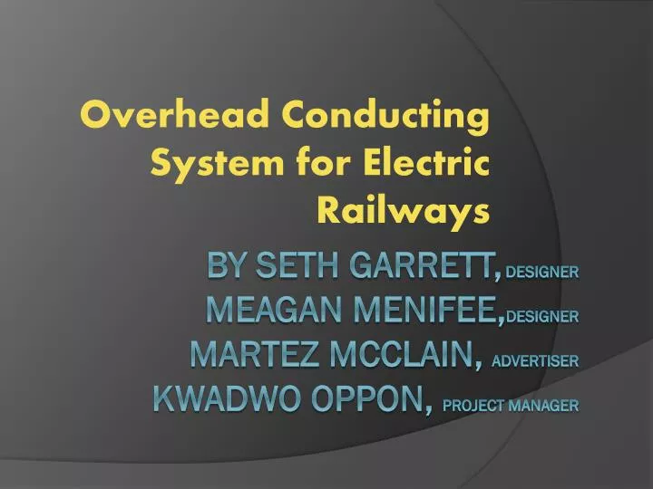 overhead conducting s ystem for electric railways