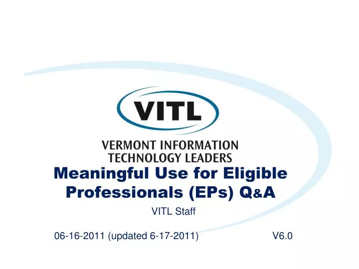 meaningful use for eligible professionals eps q a