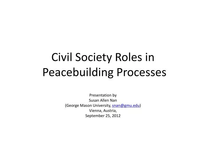 civil society roles in peacebuilding processes
