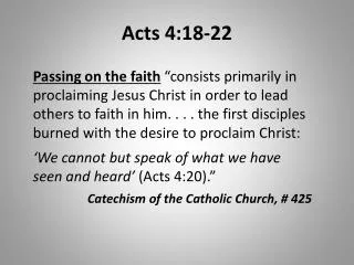 Acts 4:18-22