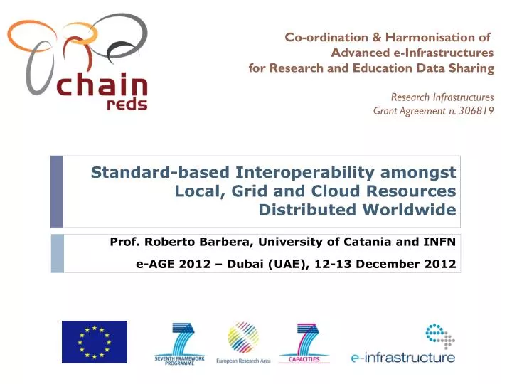 standard based interoperability amongst local grid and cloud resources distributed worldwide