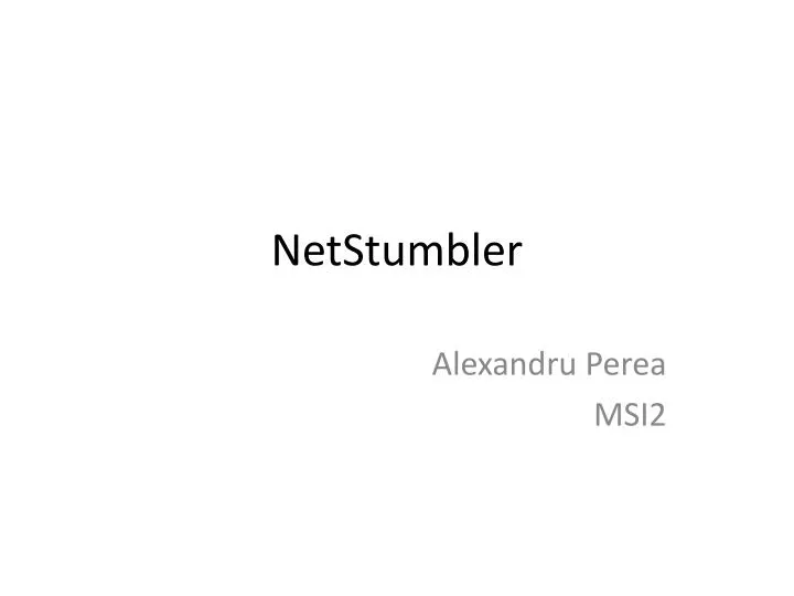 netstumbler