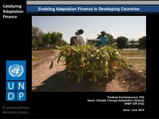 Enabling Adaptation Finance in Developing Countries