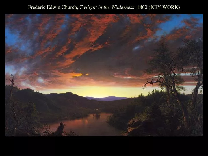 frederic edwin church twilight in the wilderness 1860 key work