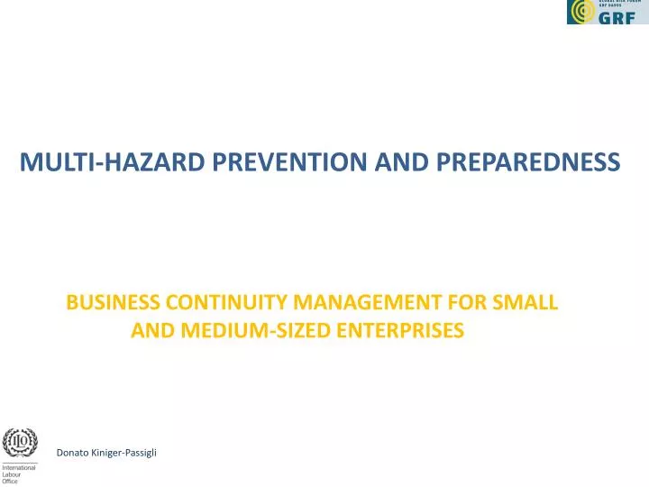 multi hazard prevention and preparedness